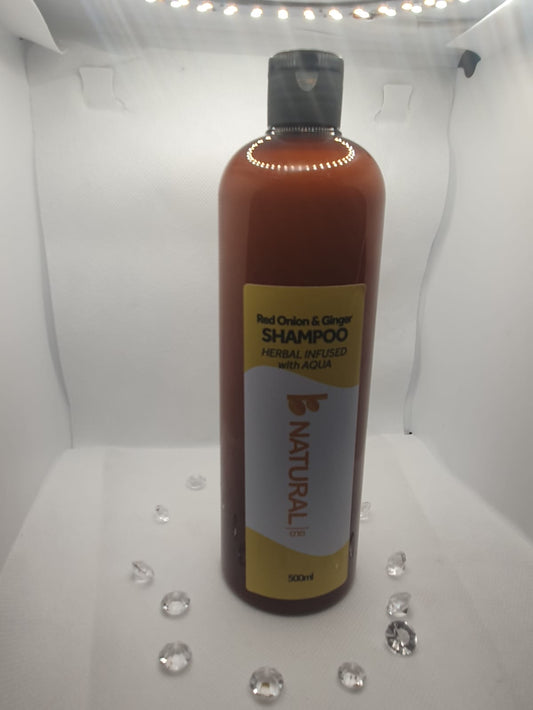 Red onion & Ginger Shampoo- Herbal infused with aqua